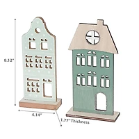 Ensemble De Décoration De Maison En Bois De 2