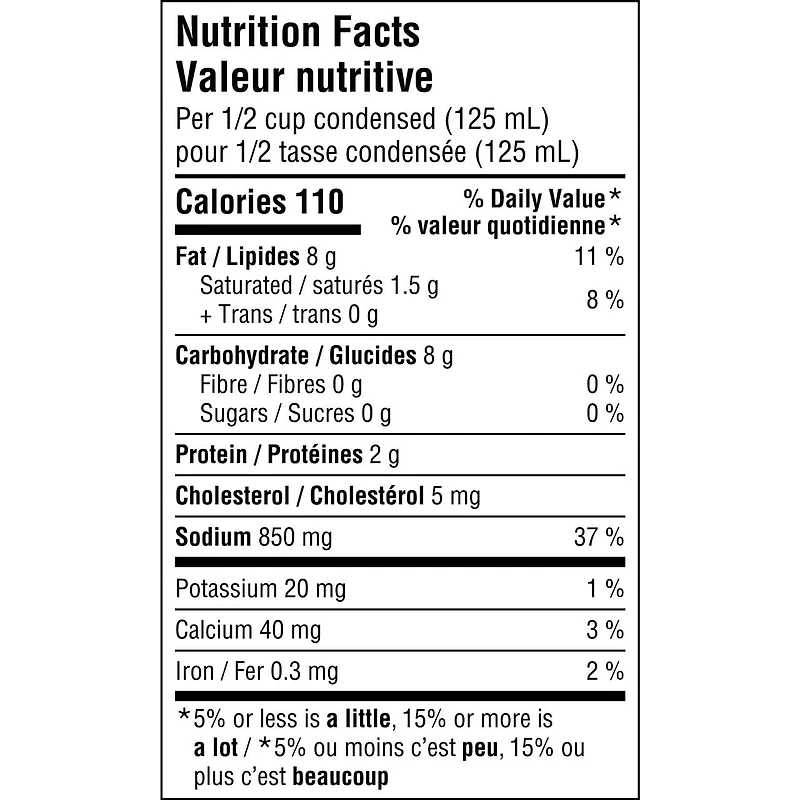 Soupe condensée Campbell'sMD, Fromage cheddar, longue conservation 284 ml