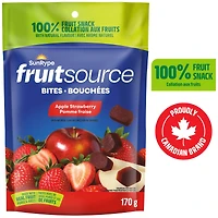 SunRype Fruitsource Apple Strawberry 100% Fruit Bites, 170 g