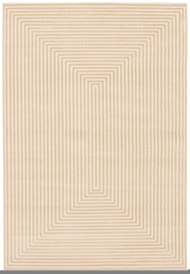 ECARPET Modern Area Rug for Dining Room, Living Room, Bedroom or Den Trona Ivory