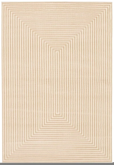 ECARPET Modern Area Rug for Dining Room, Living Room, Bedroom or Den Trona Ivory