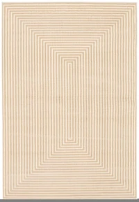 ECARPET Modern Area Rug for Dining Room, Living Room, Bedroom or Den Trona Ivory