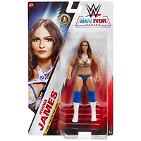 Figurine WWE Kiana James, Main Event Series #154 Superstar de collection 6 pouces avec articulation