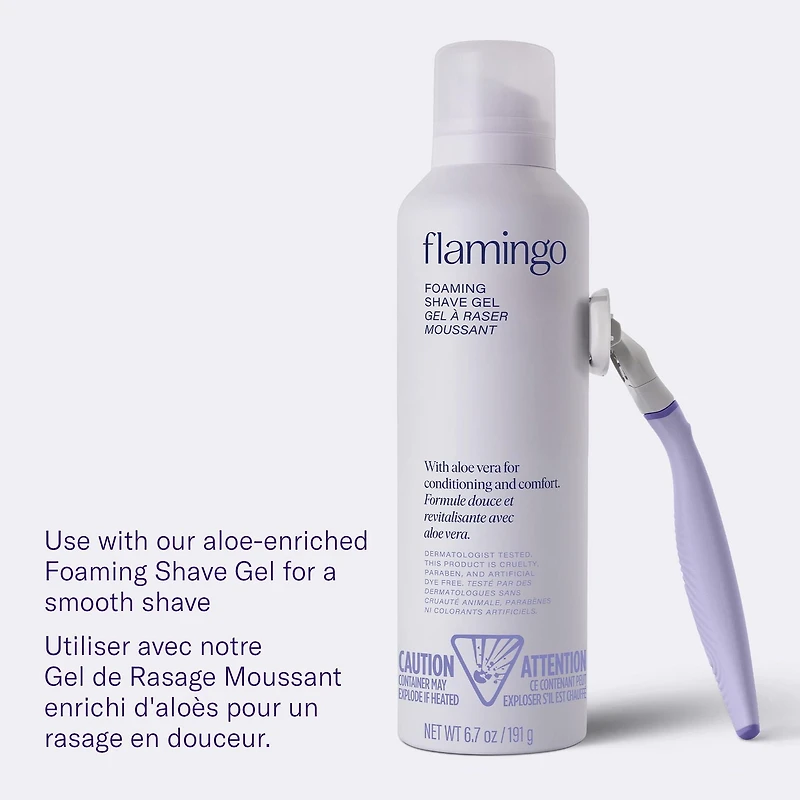 Flamingo Women's Foaming Shave Gel - 6.7oz, Women's Foaming Shave Gel