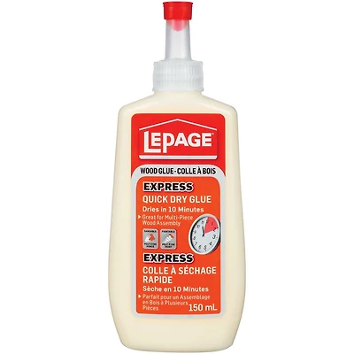 Colle à bois Express de LePage à séchage rapide 150 ml, sèche en 10 minutes
