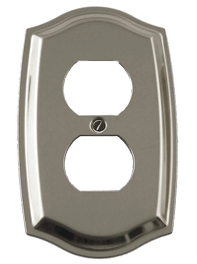 Atron Electro Industries Colonial Satin Nickel Duplex Wall Plate