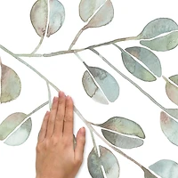 CATCOQ EUCALYPTUS GIANT PEEL & STICK WALL DECALS, EUCALYPTUS WALL DECAL