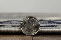 Tapis Capri Bridger gris & bleu de 4 pi 3 po x 7 pi 3 po