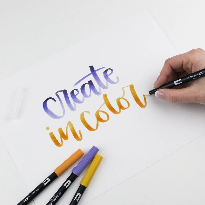 Marqueurs artistiques à pinceau double, couleurs secondaires, paquet de 10 Tombow