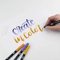 Marqueurs artistiques à pinceau double, couleurs secondaires, paquet de 10 Tombow