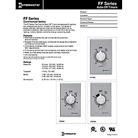 Intermatic Spring Wound Countdown Timer, 125-277 VAC, 50/60 Hz, SPST, 60 Minute Max, Without Hold