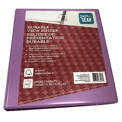 PEN+GEAR 2.5CM RELIURE DE PRÉSENTATION DURABLE Violet