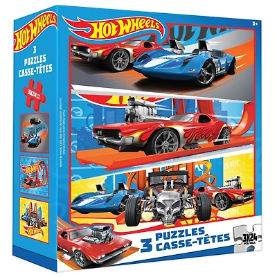 Hot Wheels 3pk Puzzle