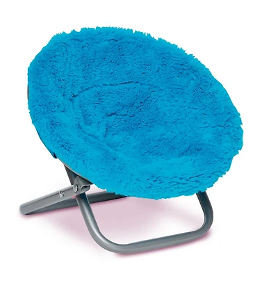 Chaise soucoupe en bleu sarcelle de Ma vie comme