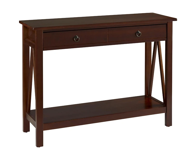 Edgewood Antique Tobacco Console Table