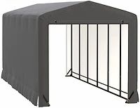ShelterTube Wind and Snow-Load Rated Garage, 10x27x10 Gray