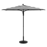 HOMETRENDS 7.5 ft. Round Push-Up Market Patio Umbrella, Fade-resistant fabric