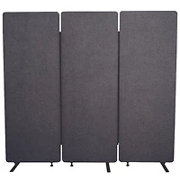 Luxor RECLAIM Acoustic Room Dividers - 3 Pack in Slate Gray