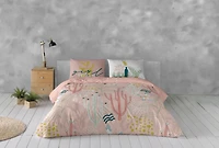 Gouchee Home Naive Botanical Print Cotton Duvet Cover Set