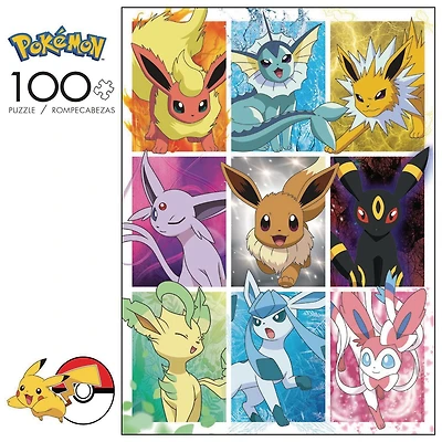 Buffalo Games - Pokémon - Pokémon Eevee Evolutions Frames - 100 Piece Jigsaw Puzzle