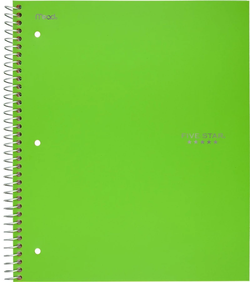 Five Star 1 Subject 200Pg Fash Col Ntbk, 1 Subject Fash Col Ntbk