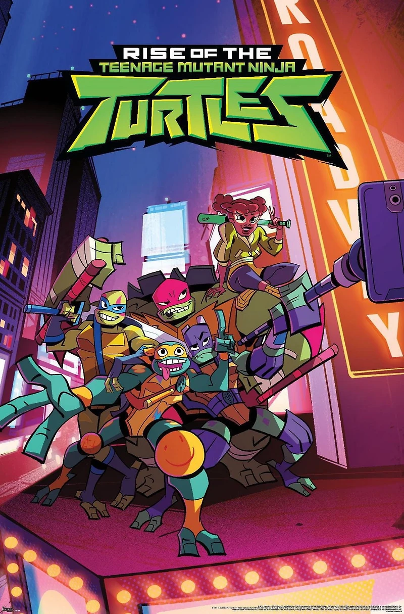Rise Of The Teenage Mutant Ninja Turtles - Group Wall Poster, 22.375" x 34"