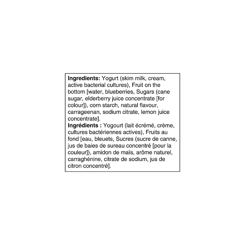 Oikos Yogourt Grec, Bleuets, 2% M.G., Fruits au fond