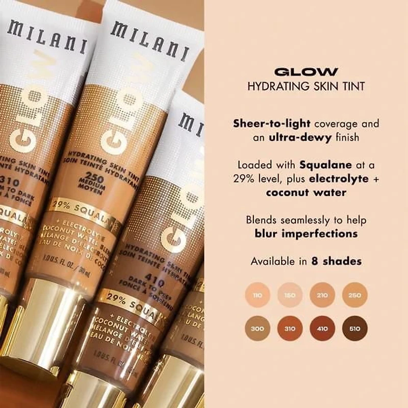Milani : Soin teinté hydratant Glow - Moyen à Foncé 310