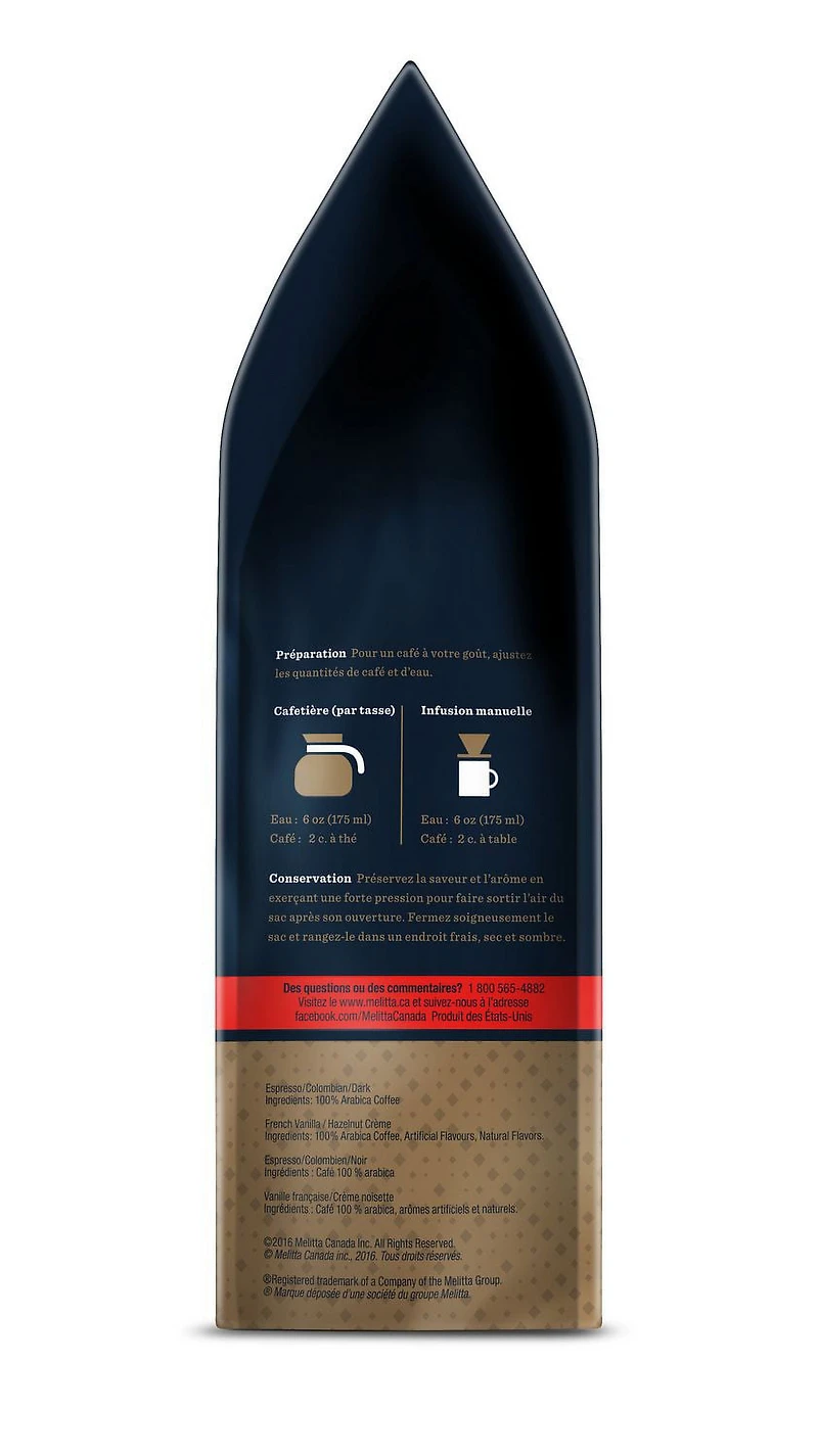 Melitta Espresso Bella Crema Whole Bean Coffee