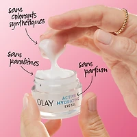Olay Gel pour les Yeux Hydratation Active, Sans Parfum, Crème pour les Yeux Anti-Âge avec Acide Hyaluronique et Niacinamide