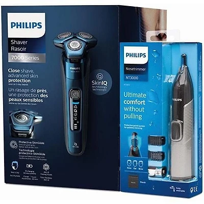 Philips Series 7000 Shaver & Nose Trimmer series 3000 Value Pack