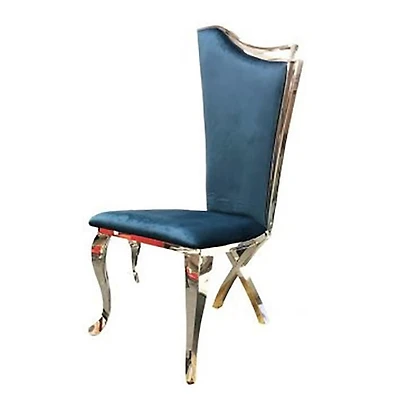 Chaise de salle à manger canadienne en argent Maroc (Ensemble de 2