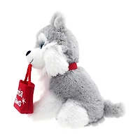 Holiday Time 8” Plush Holiday Puppy, Husky