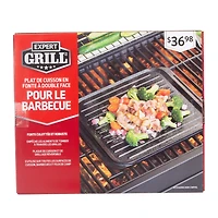 Expert Grill noir fonte double face Grill Topper,Lavage à la main