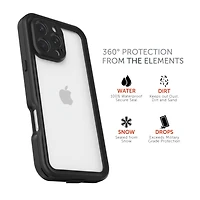 Coque étanche Body Glove Tidal pour iPhone 16 Pro Max - Noir/Transparent