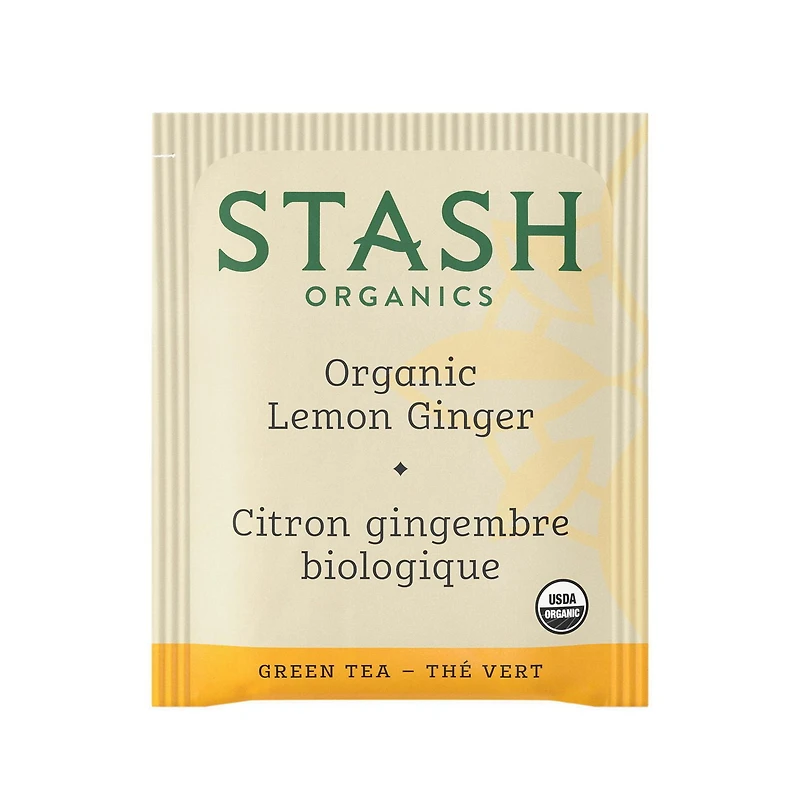 Stash Organic Lemon Ginger Green Tea