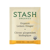 Stash Organic Lemon Ginger Green Tea