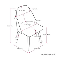 Chaise d'appoint d'intérieur simple rembourrée en velours Ayla avec pieds en acier