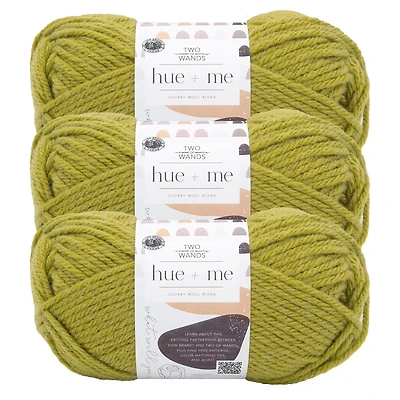Lion Brand Hue + Me Yarn #5 Bulky/Chunky Yarn 125g/125m 3-Pack