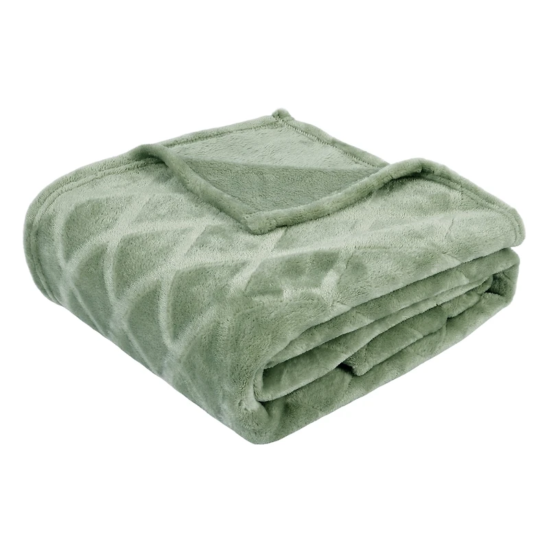 Hometrends Mother’s Day Cozy Gift Set Green – Blanket, Socks & Mug