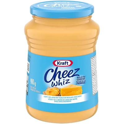 Tartinade de fromage Cheez Whiz léger Kraft 900g