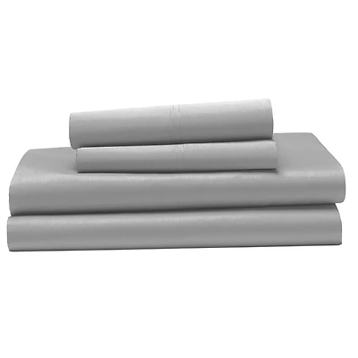 Ensemble de draps 100 % coton à contexture de 400 fils hometrends, satin de coton Taille : 1 place - Très grand