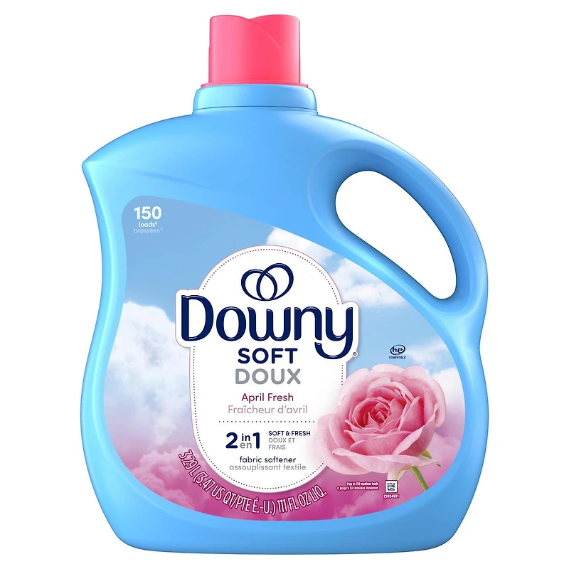 Downy Fabric Softener Liquid (Fabric Conditioner), April Fresh Scent, 150 Loads, 3.29L