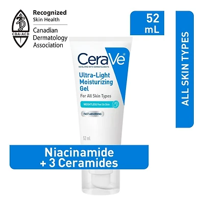 CeraVe Gel Hydratant Ultra-Léger, Hydratant Visage Léger avec Céramides et Niacinamide, 52 ml Tech Deck Fingerboard
