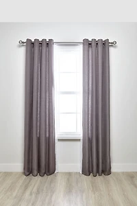 Hometrends Lattice 3/4" Nickel Double Drapery Rod Set