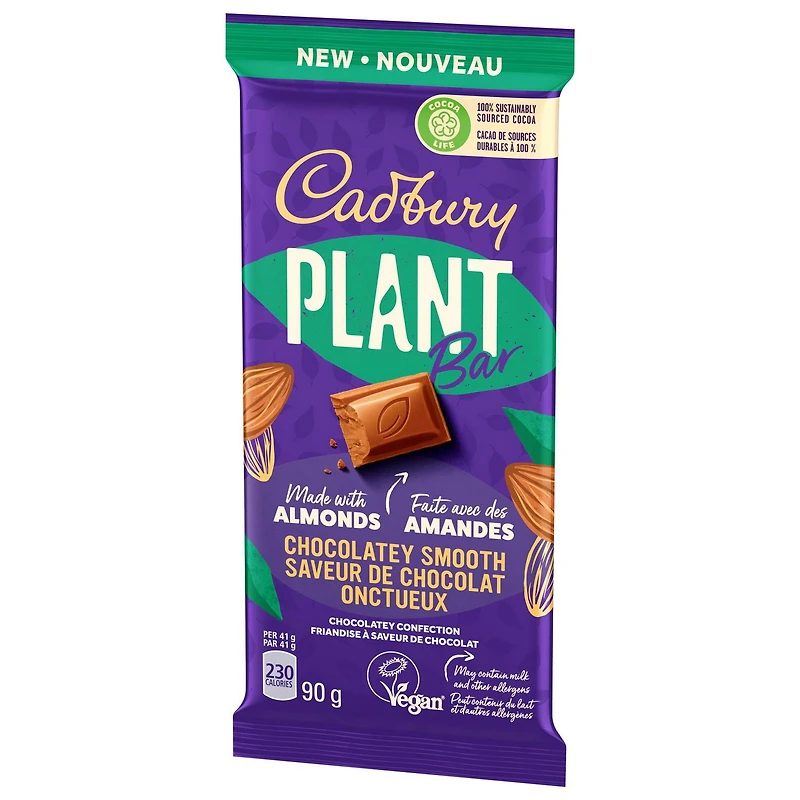 Cadbury Plant Bar Chocolatey Smooth, 90 g
