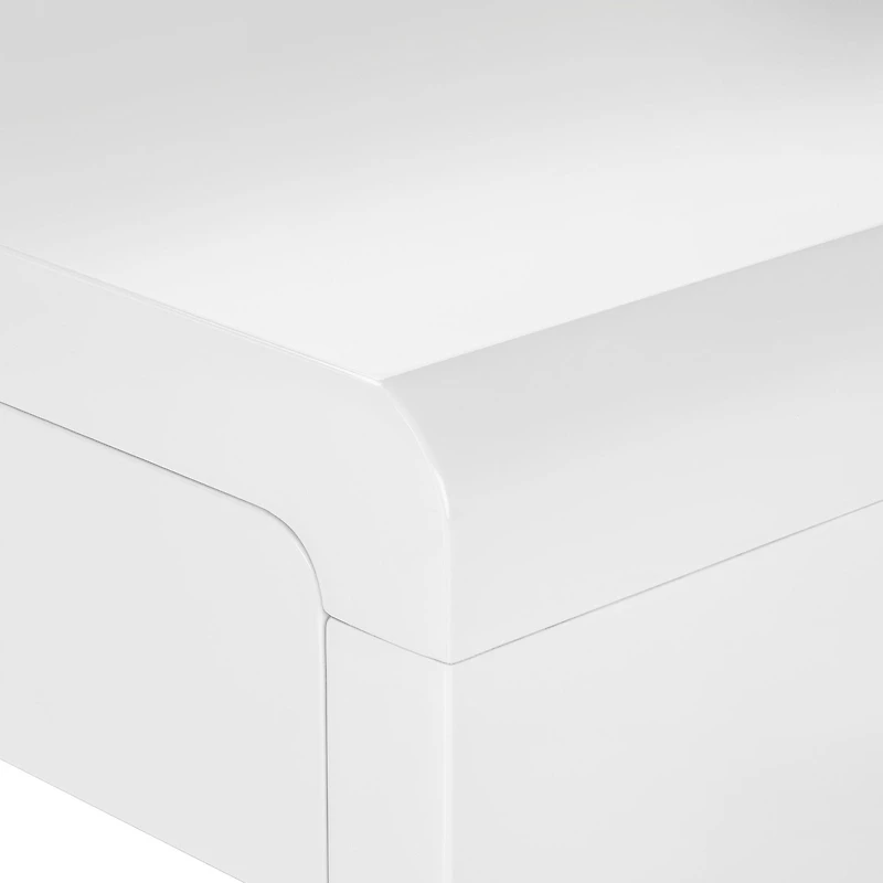 Monarch Specialties Bureau, Bureau À Domicile, Coin, Configuration Gauche, Droite, Tiroirs De Rangement, 72"l, Forme De L, Travail, Ordinateur Portable, Stratifié, Métal, Blanc Lustré, Contemporain, M