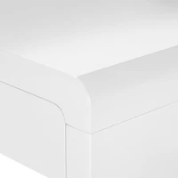 Monarch Specialties Bureau, Bureau À Domicile, Coin, Configuration Gauche, Droite, Tiroirs De Rangement, 72"l, Forme De L, Travail, Ordinateur Portable, Stratifié, Métal, Blanc Lustré, Contemporain, M