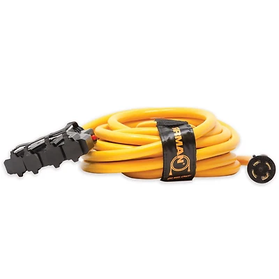 Firman 25FT Cordon d'alimentation L14-30P 30Amp à 5-20Rx4 avec protection de disjoncteur 1120