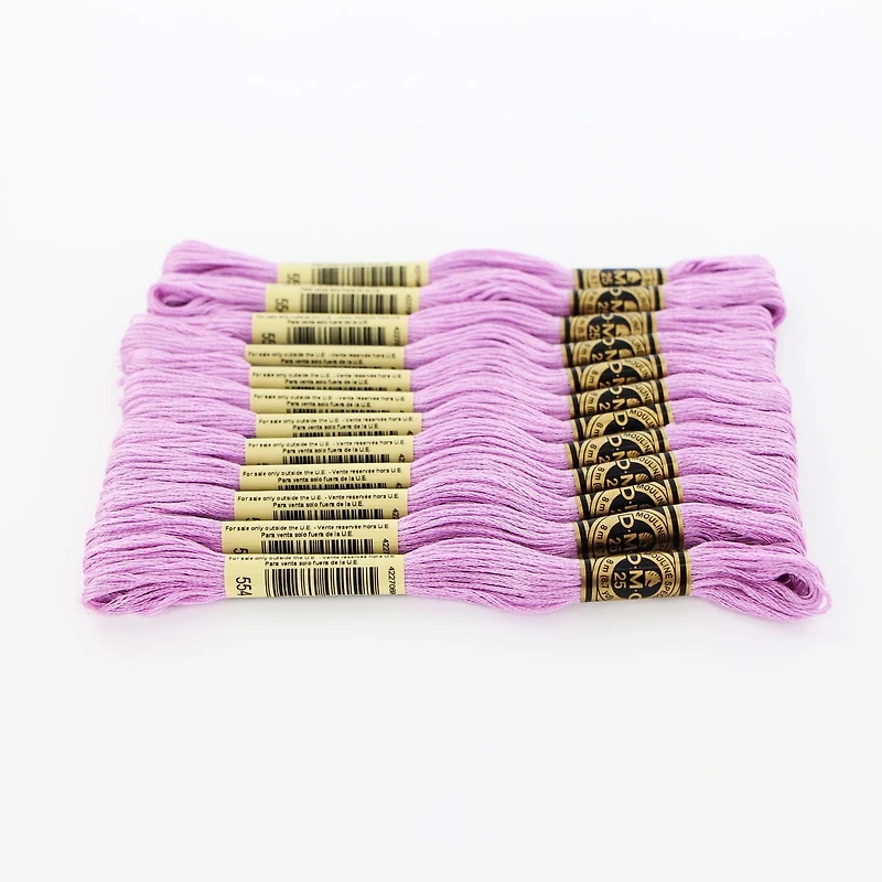 DMC 6-Strand Embroidery Floss 8m – Purple Cotton Thread, 6 Strand